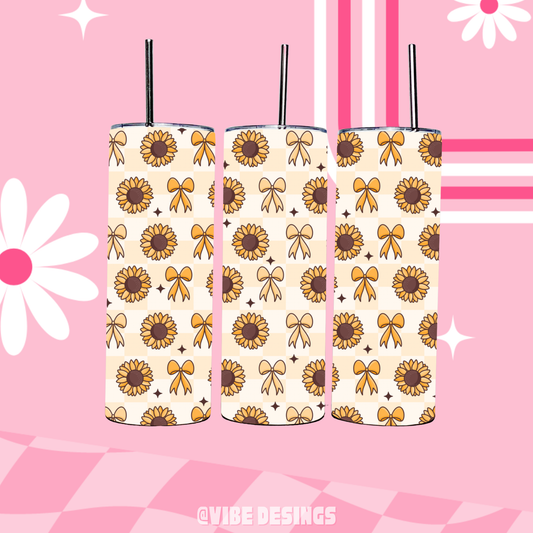 Sunflower 20oz Skinny Tumbler
