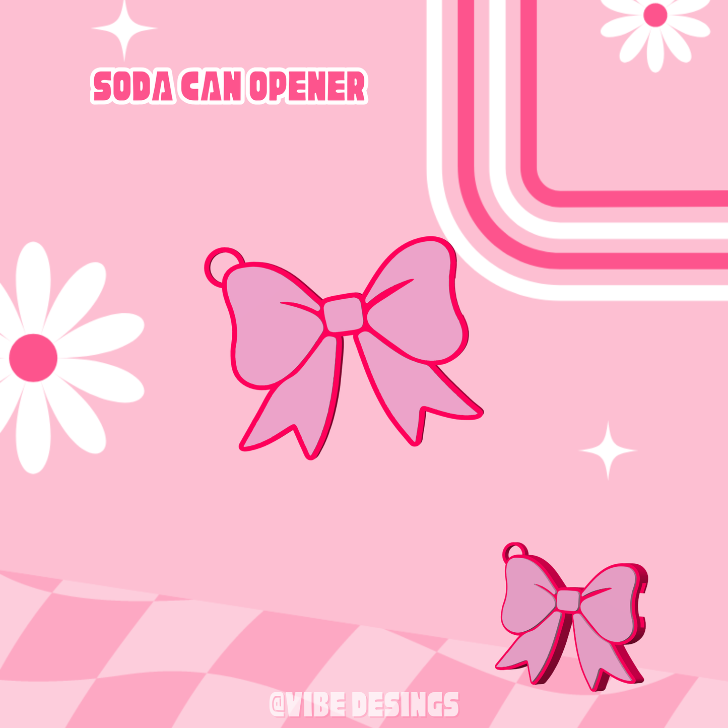 Bow Tab opener keychain Ships 7-10 days