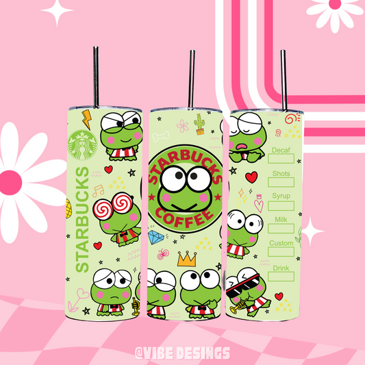 Coffee Keroppi 20oz Skinny Tumbler