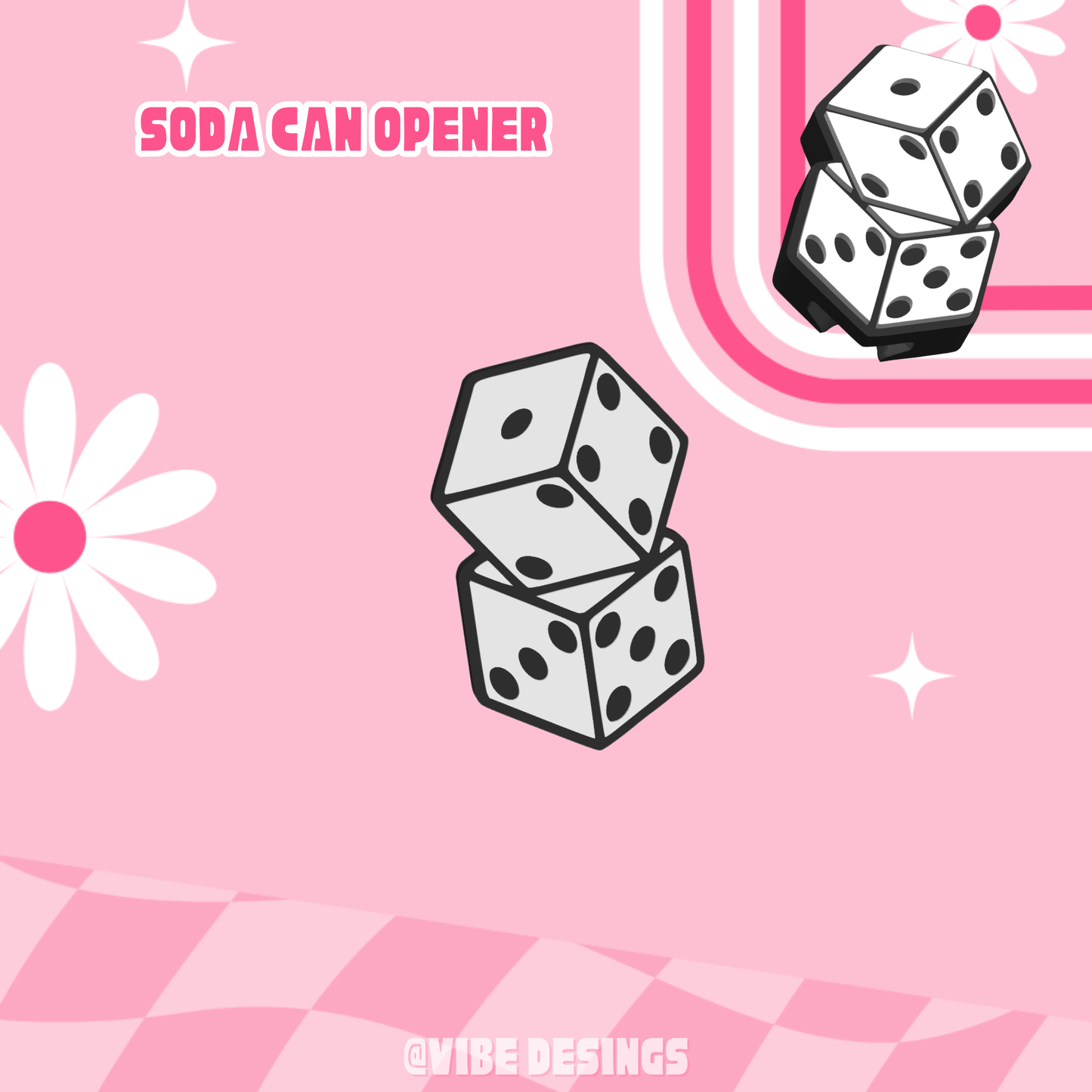 Dices Tab opener keychain