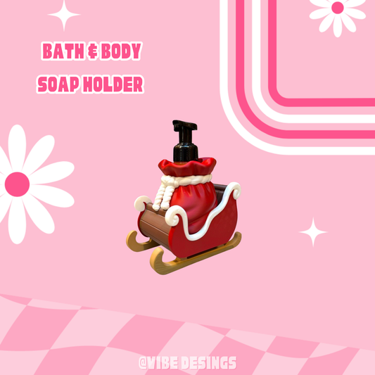 Santas Sleigh Bath&Body Soap Holder