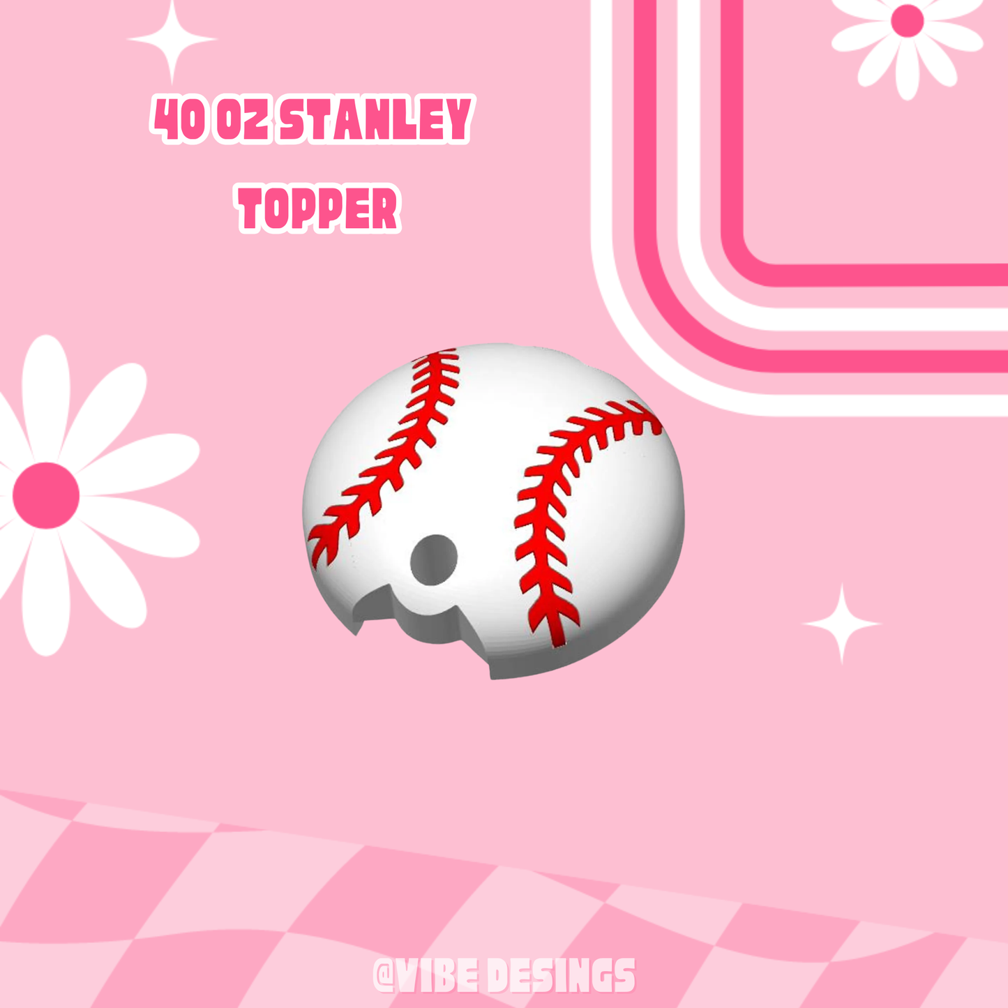 Baseball Stanley 40 oz Topper