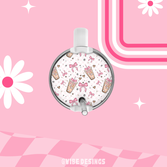 Iced Coffee Kind of Day Round Plate