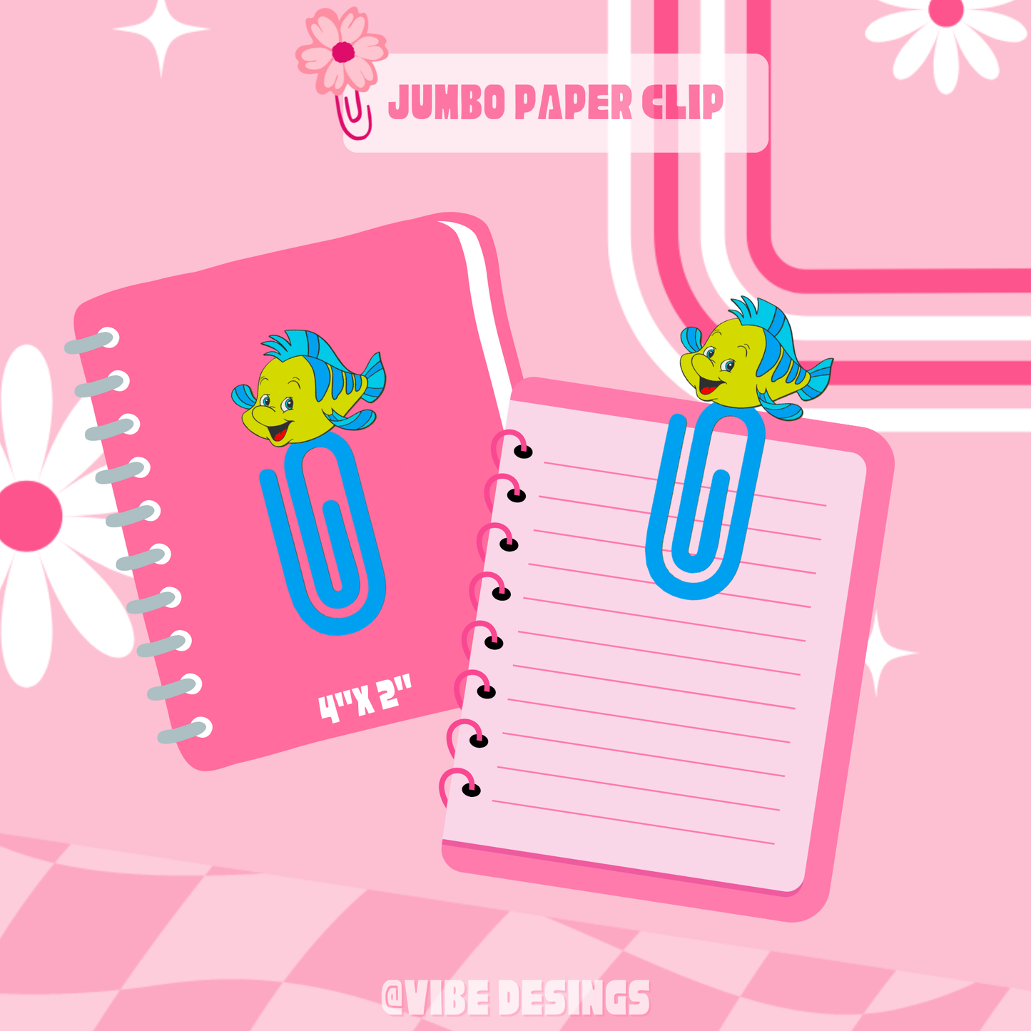 Yellow Fish 3D Paper Clip