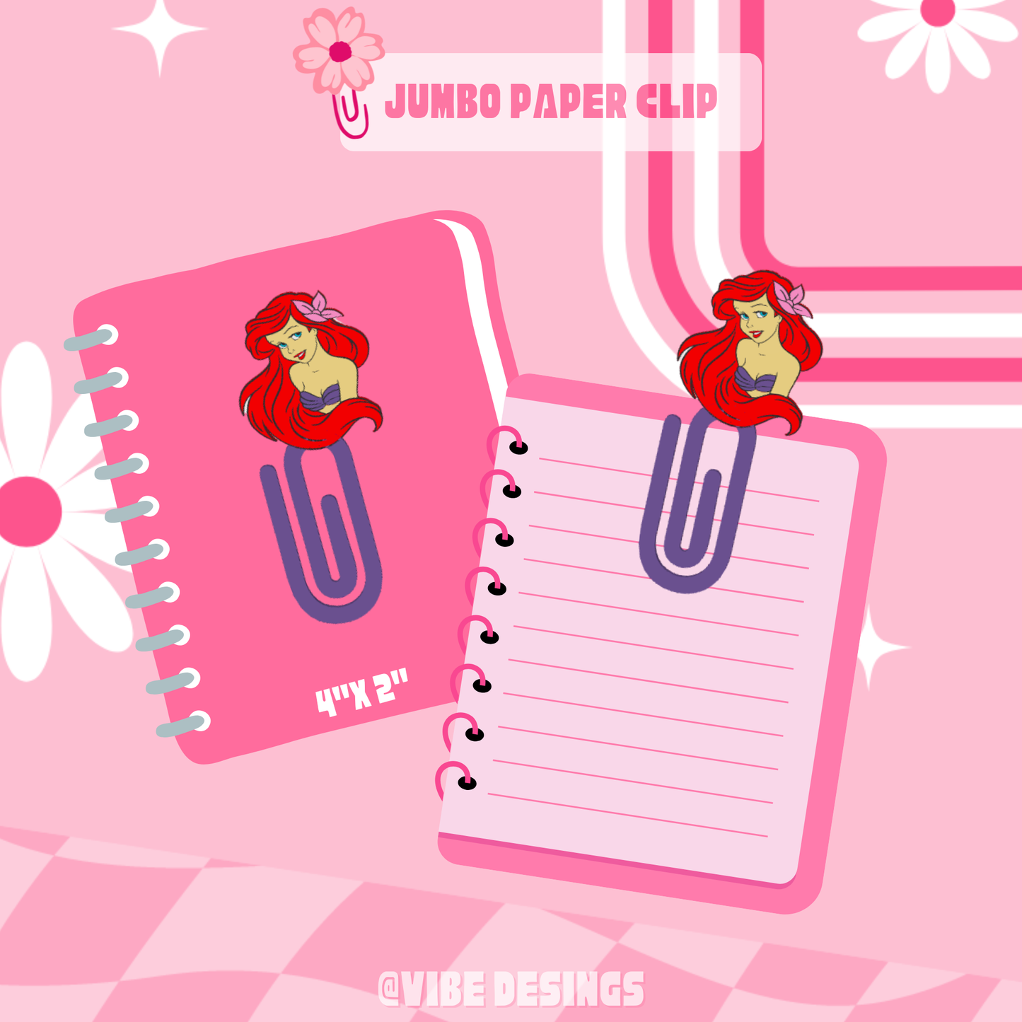 Sirenita 3D Paper Clip