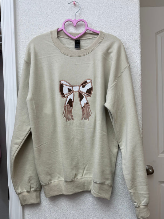 Cow Bow Embroidery (SMALL)