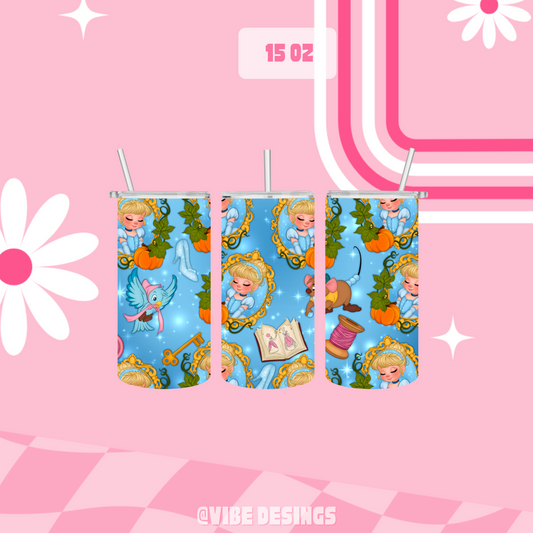 Cenicienta Mirror 15oz Skinny Tumbler