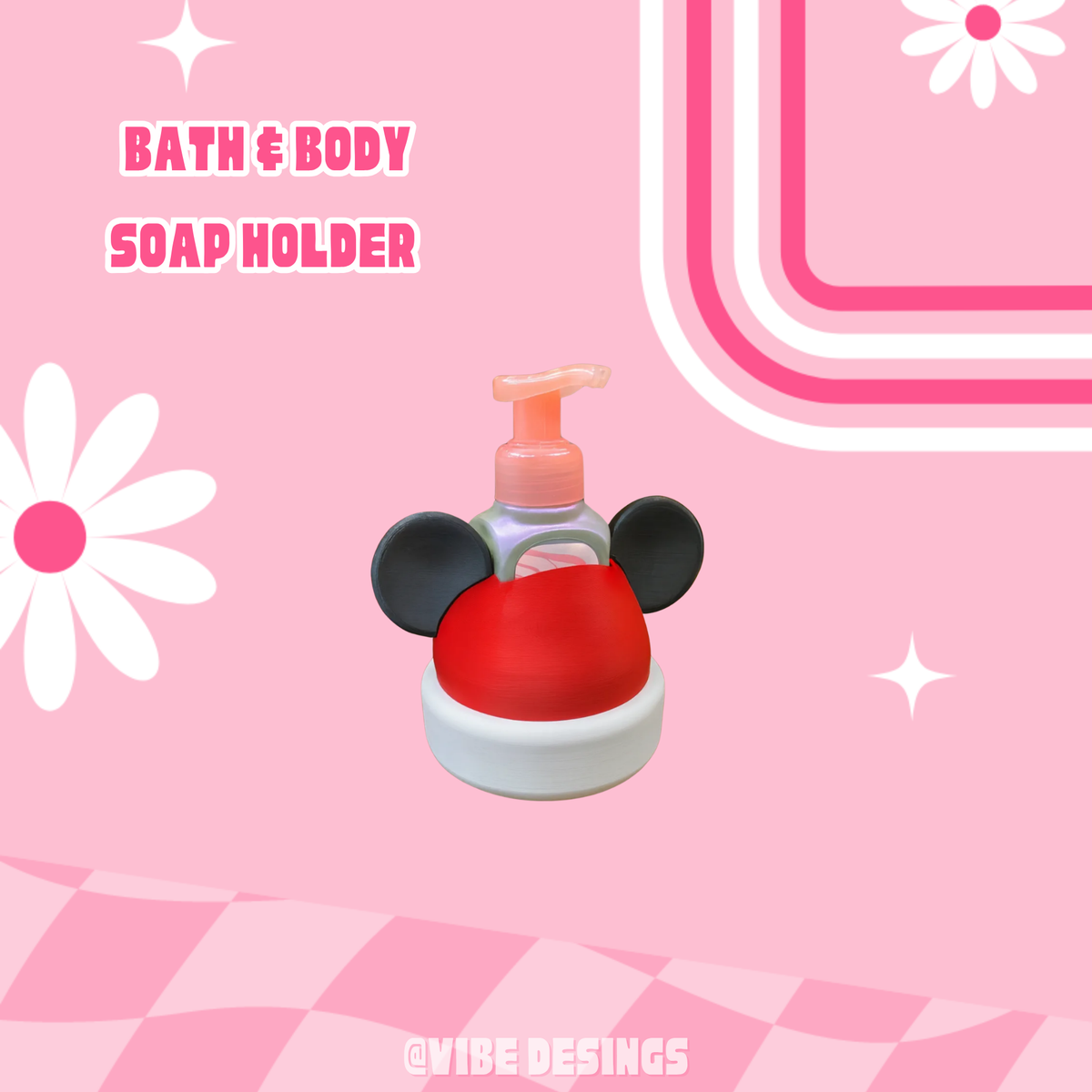 Mouse Santa Hat Bath&Body Soap Holder