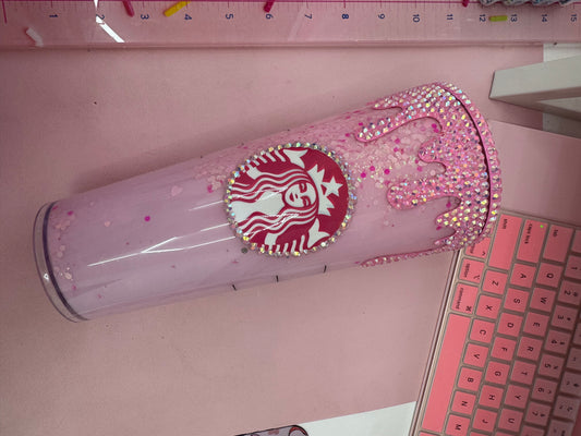 Rhinestone Drip 24oz Snowglobe