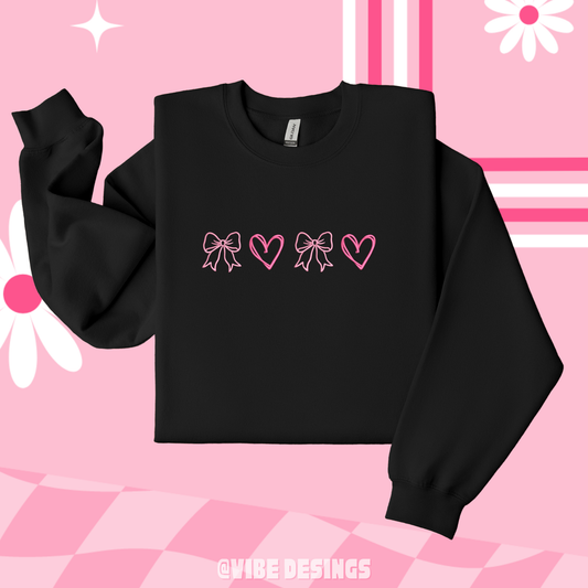 Coquette & Hearts Crewneck