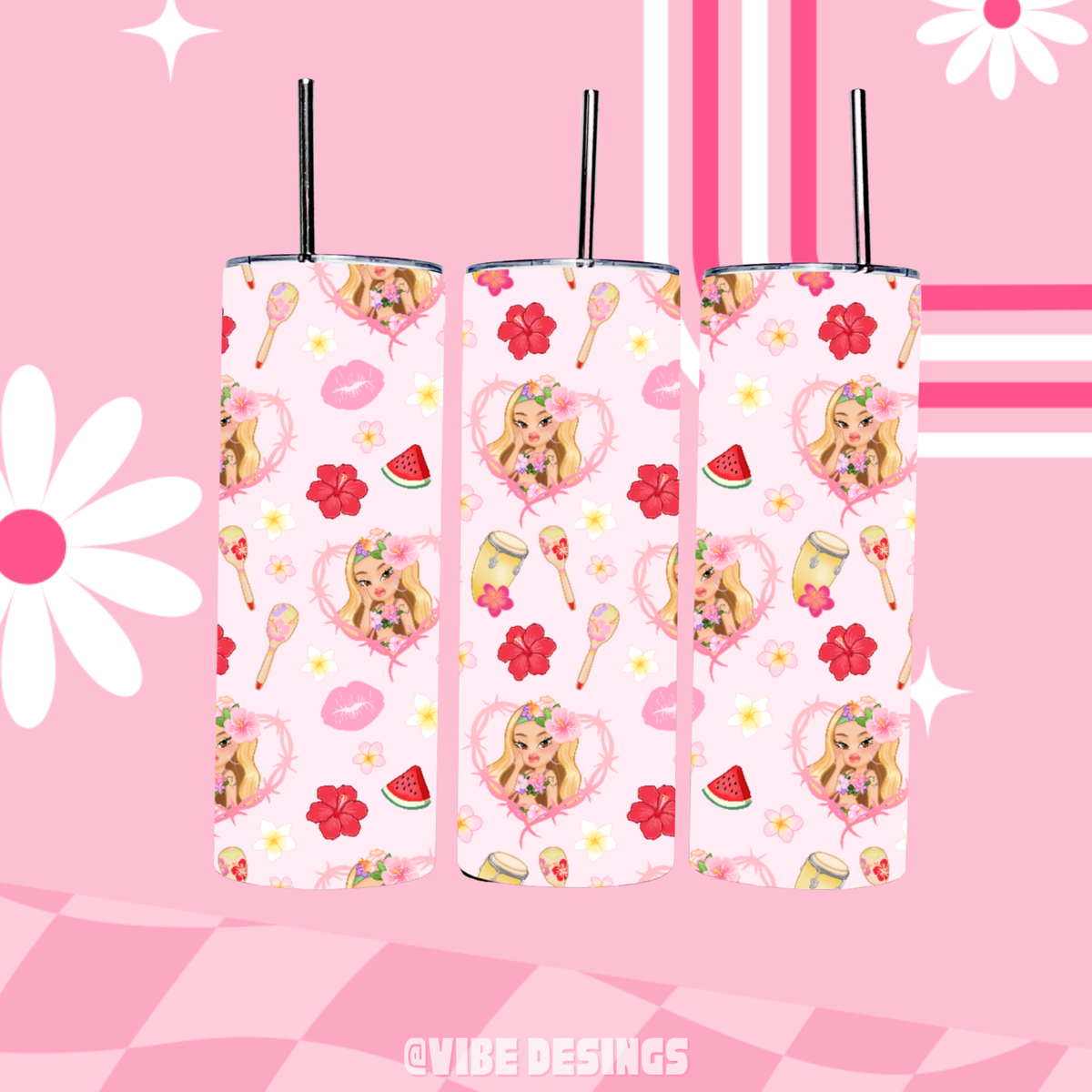 Tropicoqueta 20oz Skinny Tumbler