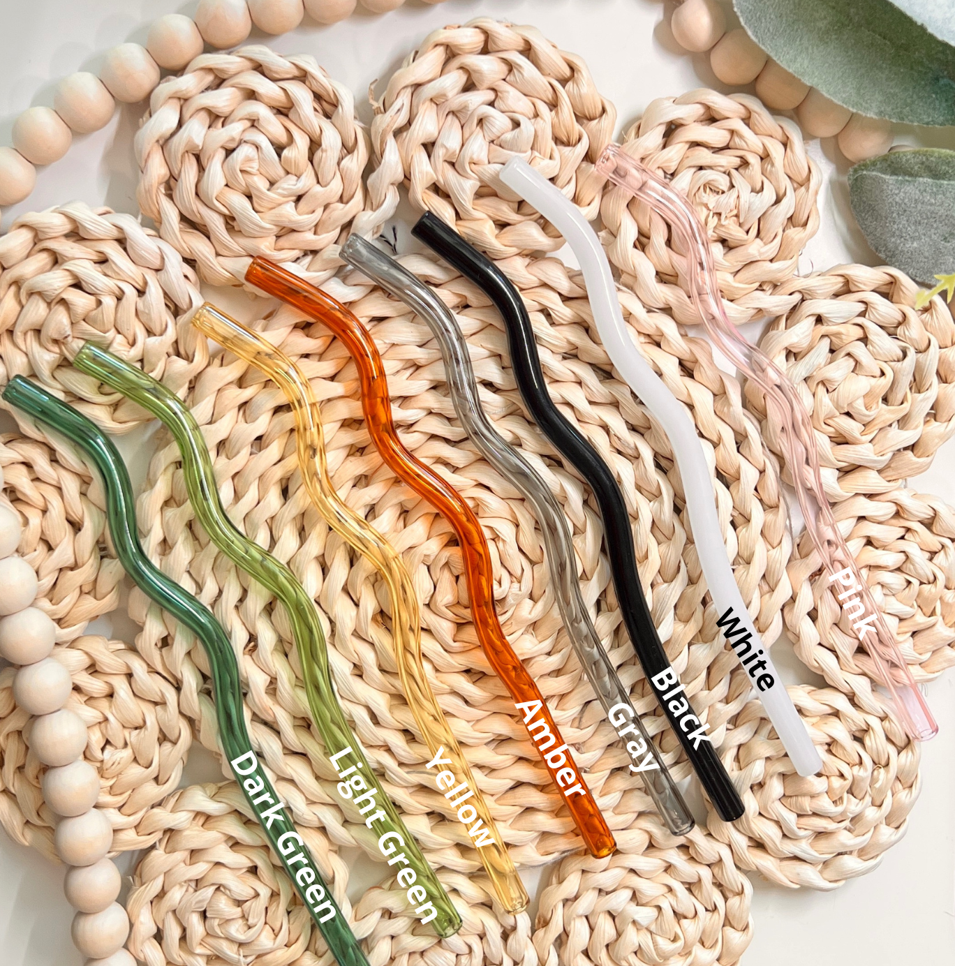 Wavy Glass Straw