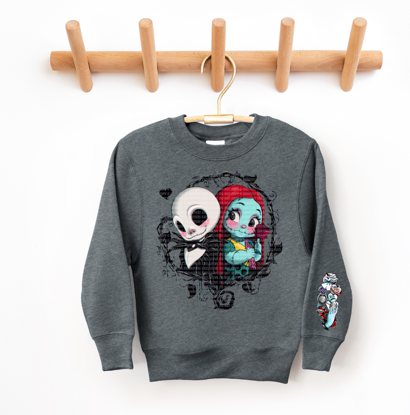 Jack Couple Youth Crewneck design glows