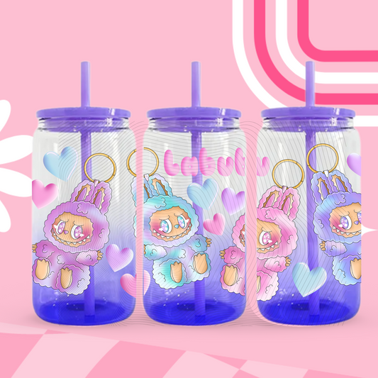 Monsters Keychain Ombre Glass Can