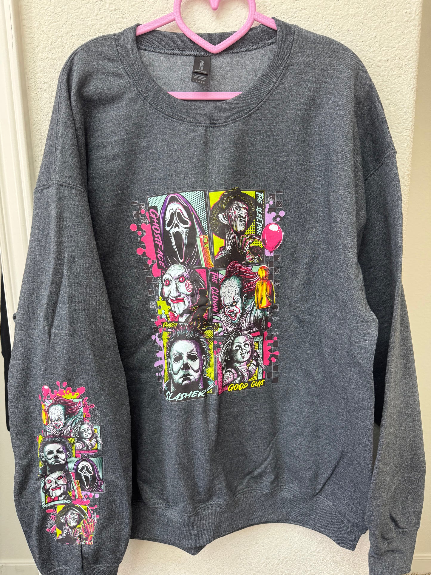 HORROR SQUADl Crewneck (OOPSIE) LARGE