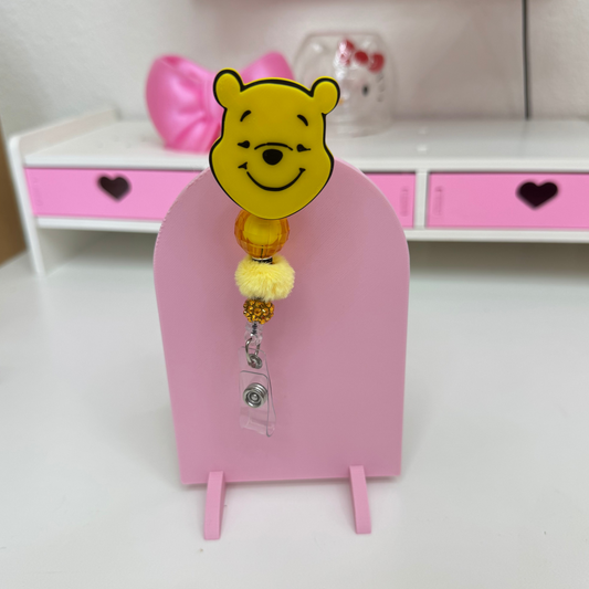 Pooh 3D Badge Reel Ships 5-10 days