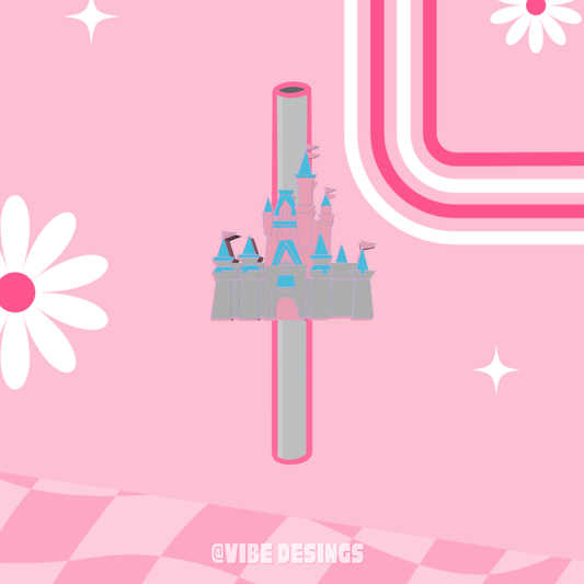 Castle 3D Straw Topper