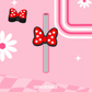 Mouse Bow 3D Straw Topper