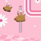 UGG Bow 3D Straw Topper
