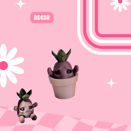 Mandrake w/Pot 3D Miniature (Articulated Toy)