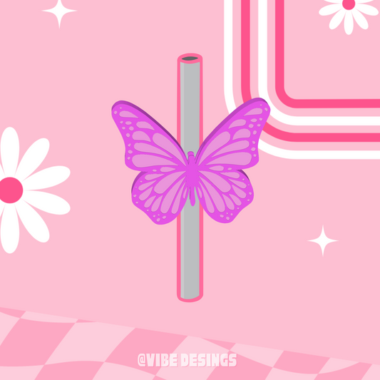 Butterfly Straw Topper
