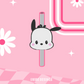 Pochacco 3D Straw Topper