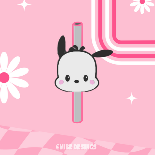Pochacco 3D Straw Topper