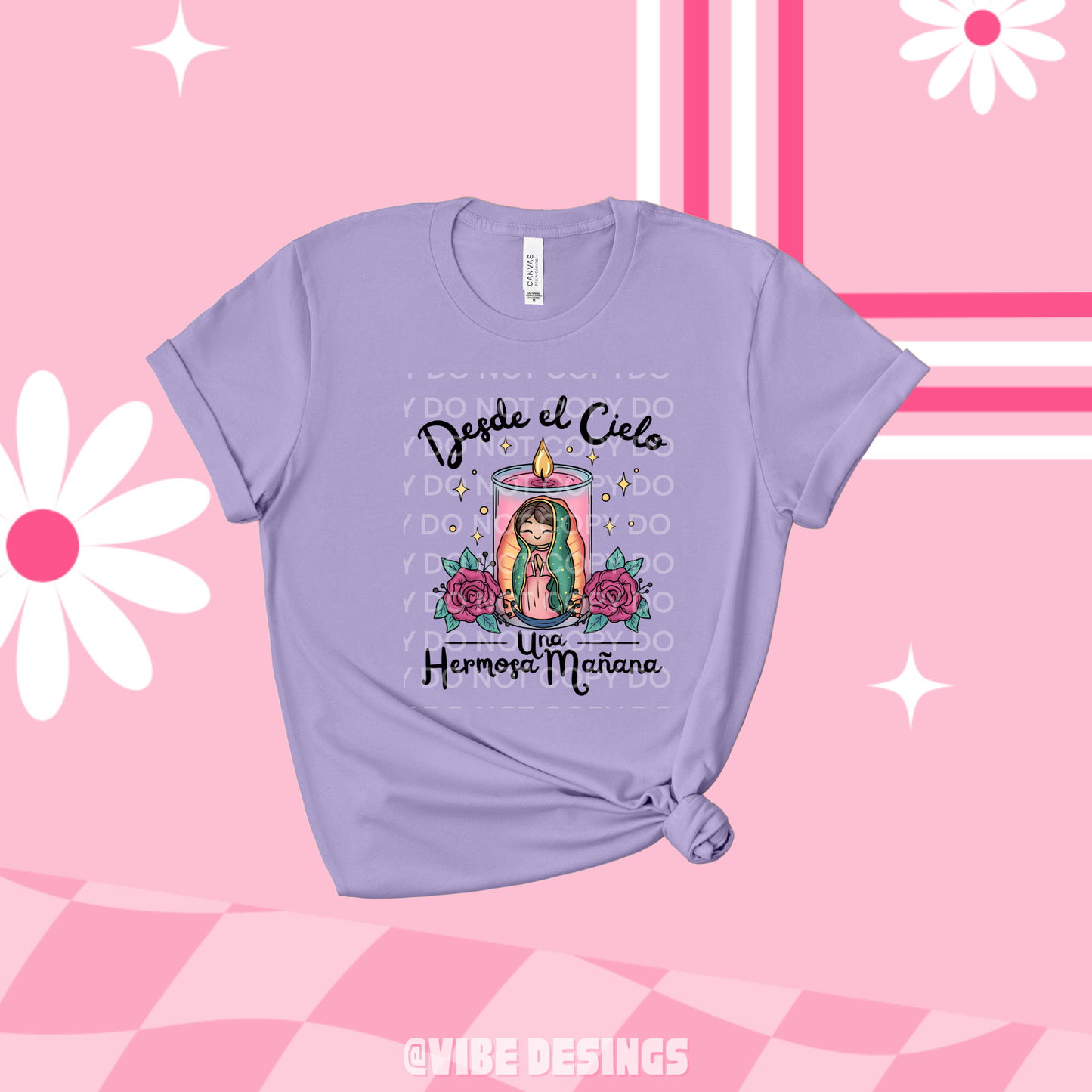 Virgencita Candle Couple Tee